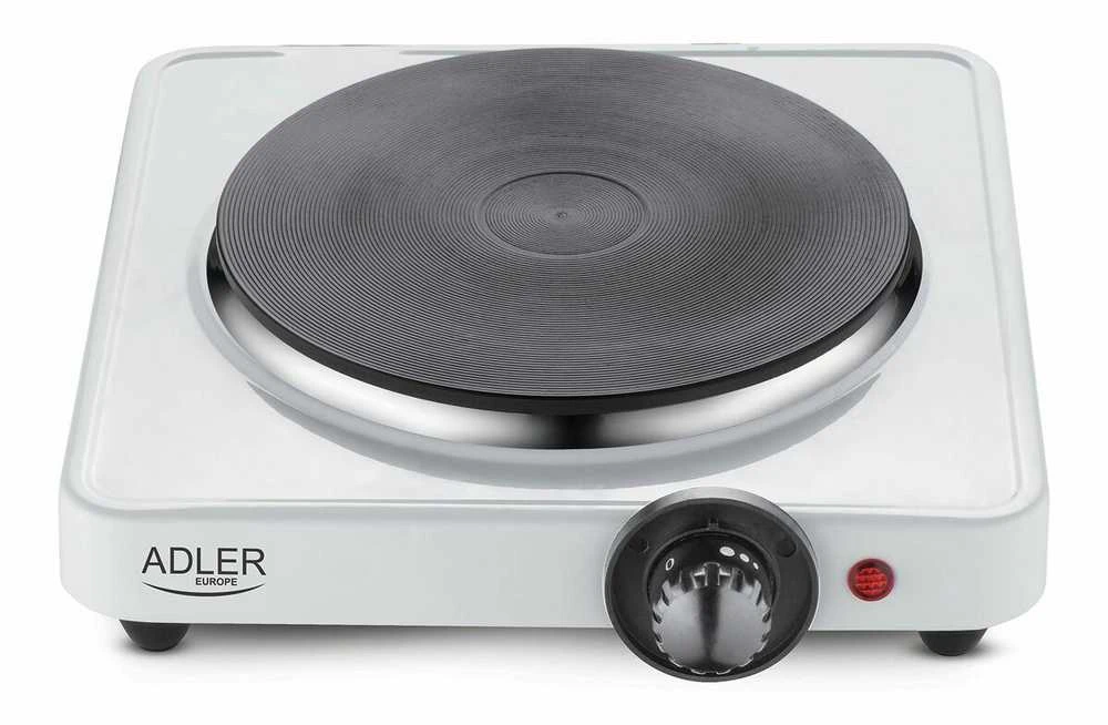 Adler | Laisvai pastatoma stalo kaitlentė | AD 6503 | Degiklių / virimo zonų skaičius: 1 | Elektrinė | Baltas