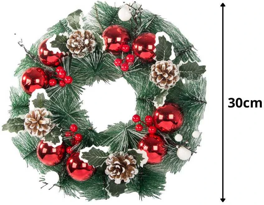 Kalėdinis vainikas, 30 cm