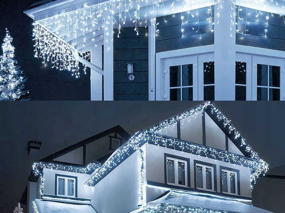 Girlianda 300 LED šaltai balta, IP44