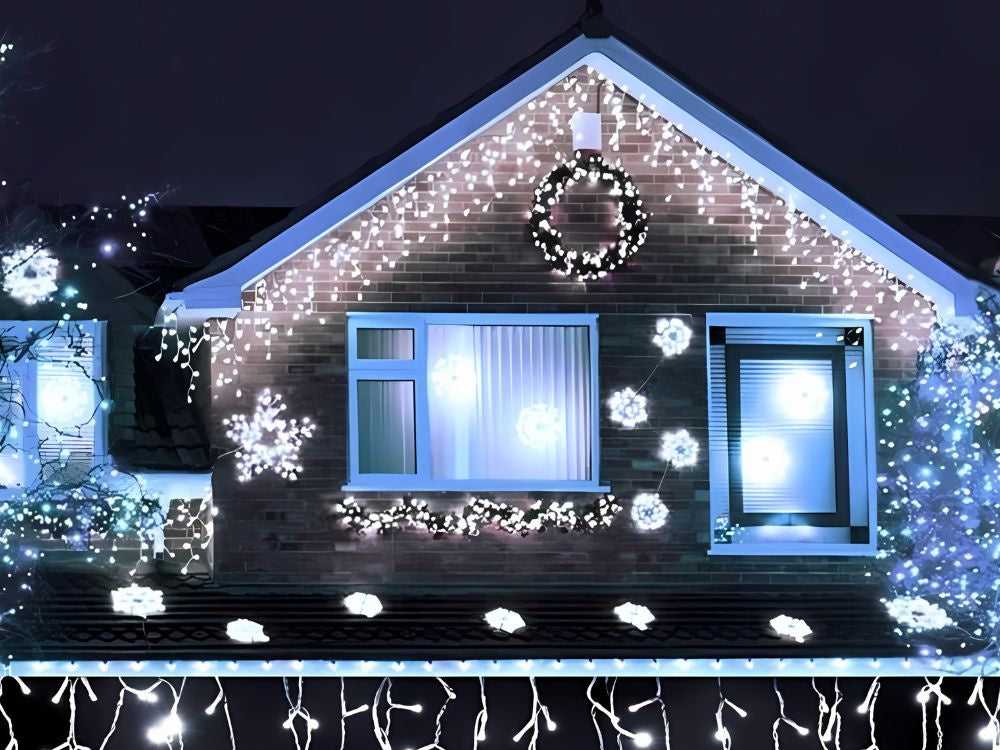 Girlianda 300 LED šaltai balta, IP44