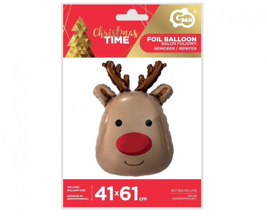 GoDan Balon foliowy Renifer /głowa BF-HREN 89964