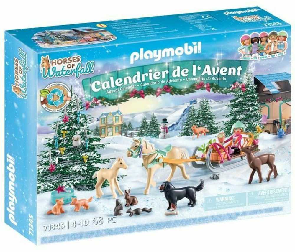Playmobil Advento kalendorius Arklių pasaulis - Kalėdinis pasivažinėjimas rogėmis, 71345