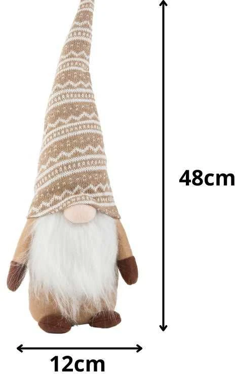 Kalėdinis nykštukas su barzda 48 cm