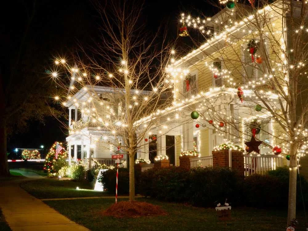 Kalėdinės lemputės vidaus naudojimui, 500 LED, šiltai baltos