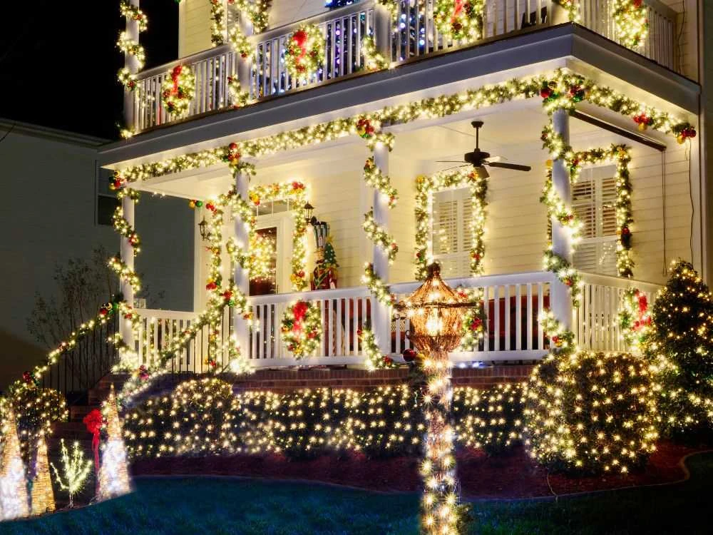 Kalėdinės lemputės vidaus naudojimui, 500 LED, šiltai baltos