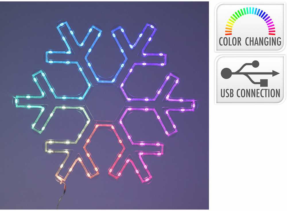 None Elektrinė LED dekoracija SNAIGĖ, 90 LED, RGB, USB, su pultu, 0,6x43x50cm