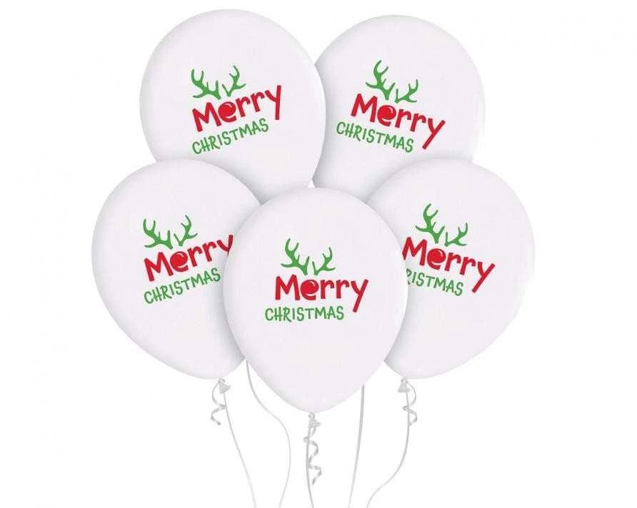 „GoDan“ balionai 12 colių „Merry Christmas“ su ragaisA5 GZ-MCH5 77879