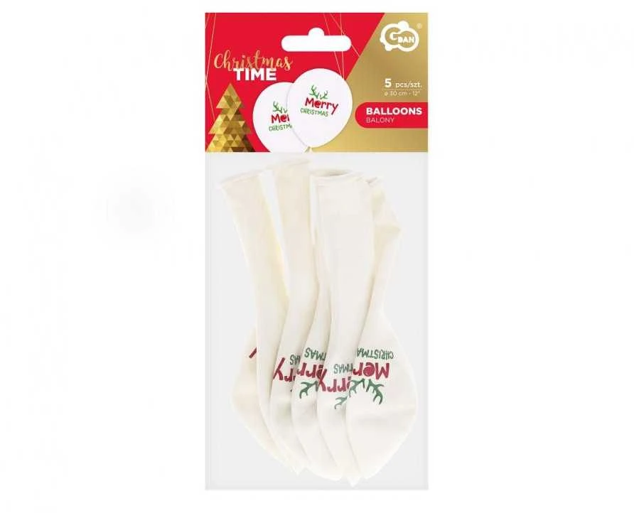 „GoDan“ balionai 12 colių „Merry Christmas“ su ragaisA5 GZ-MCH5 77879