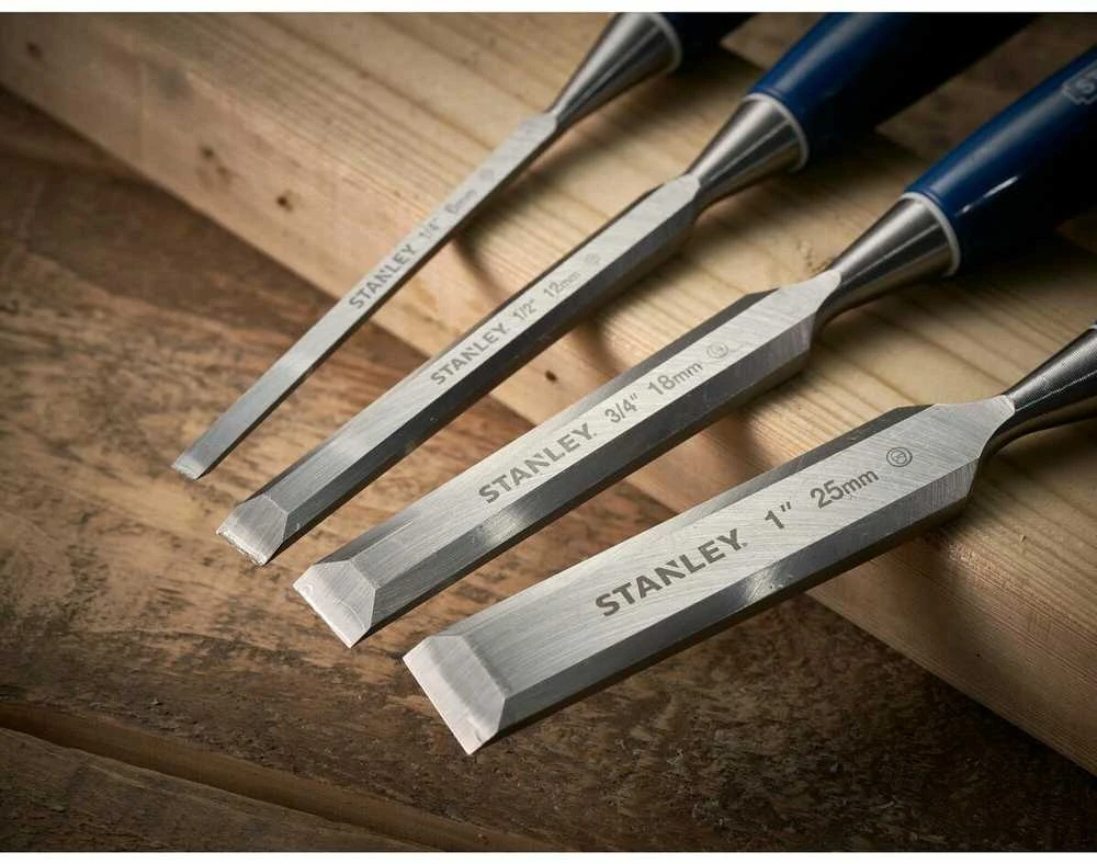 Kaltos rinkinys Stanley 5002 Medžio 6, 12, 18, 25 mm 4 Dalys