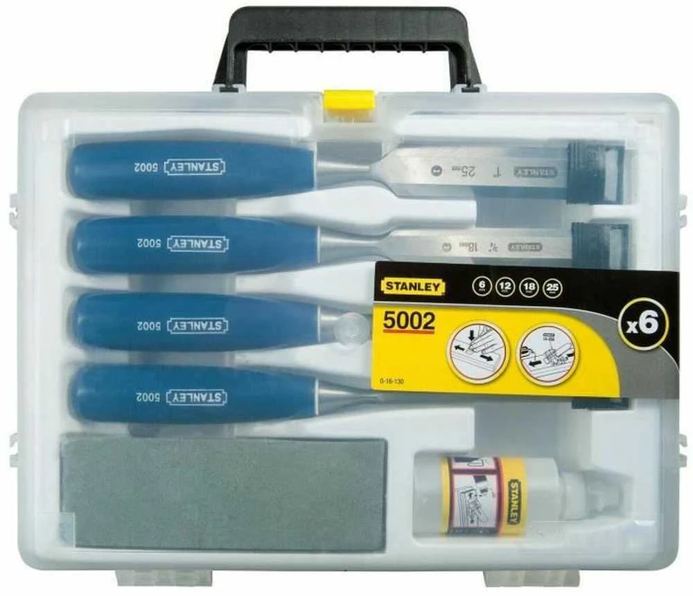 Kaltos rinkinys Stanley 5002 Medžio 6, 12, 18, 25 mm 4 Dalys