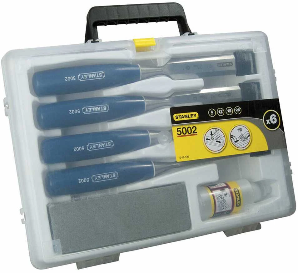 Kaltos rinkinys Stanley 5002 Medžio 6, 12, 18, 25 mm 4 Dalys