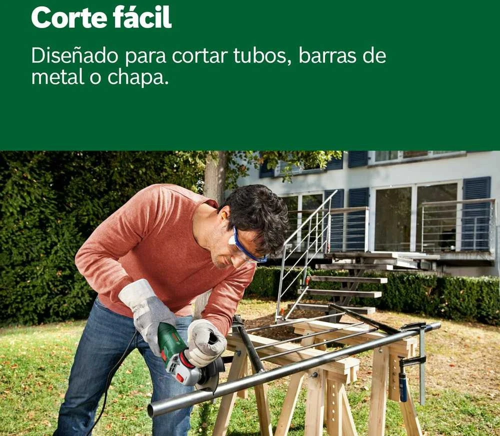 Bosch UniversalGrind pjauna metalinį vamzdį