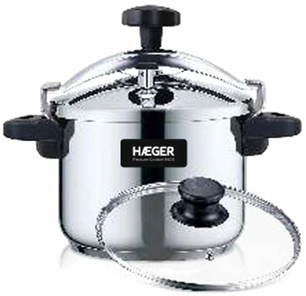Haeger 6L greitpuodis su stikliniu dangčiu