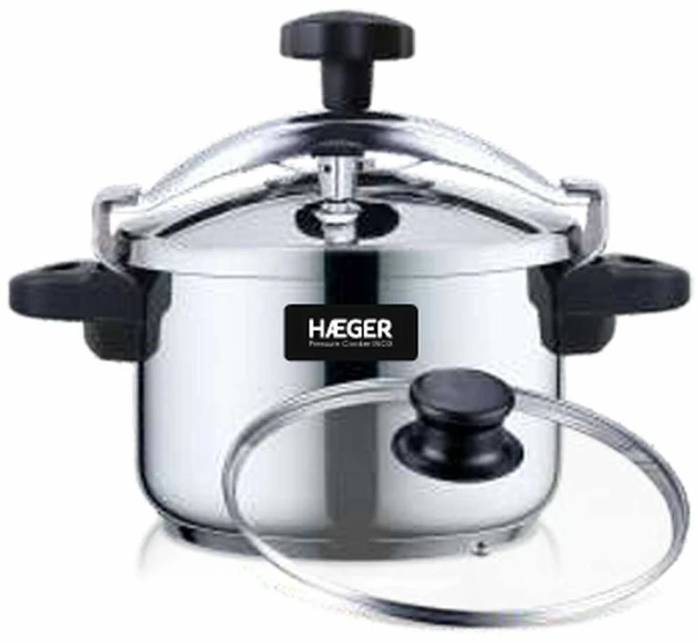 Haeger 8L greitpuodis su dviejų tipų dangčiais