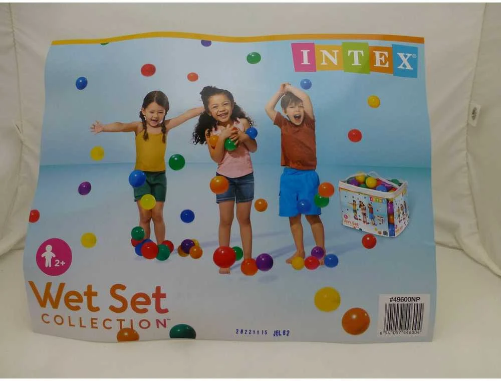 Amo Toys Intex Small Fun Balls PE, PVC, krepšys, 100 vnt, 8 cm