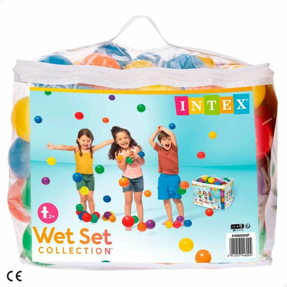 Amo Toys Intex Small Fun Balls PE, PVC, krepšys, 100 vnt, 8 cm
