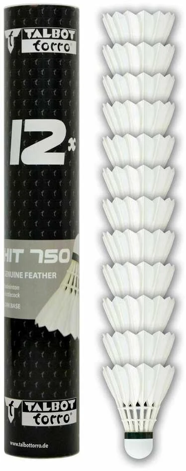 Schildkröt Talbot Torro Badminton Shuttlecocks Hit 750 77 12 vnt (STB0130-750 * 77)