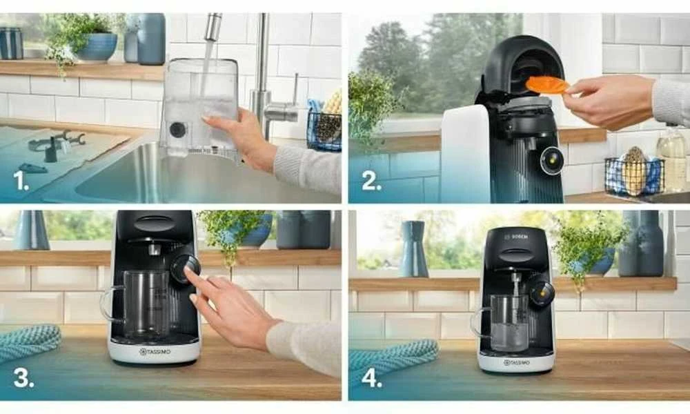 Kavos aparatas Bosch TAS164E Automatinis kapsulinis kavos virimo aparatas 0.7 L