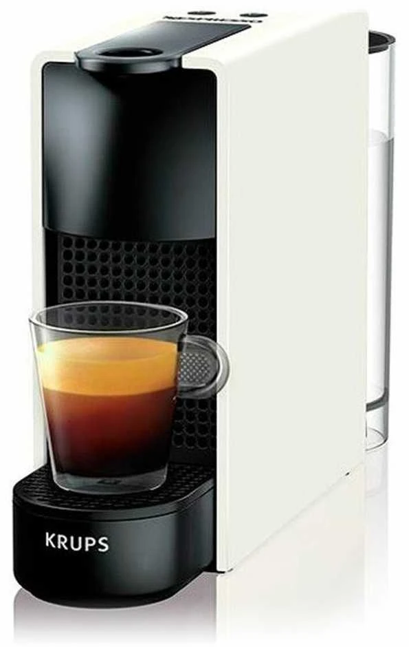 Kavos aparatas kapsulinis Krups Nespresso Essenza Mini XN1101 (1260W, baltos spalvos)