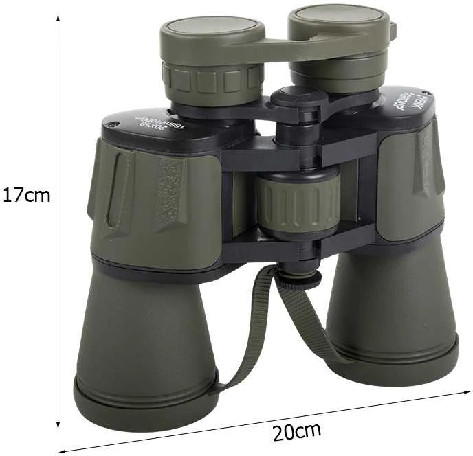 Žiūronai 20x50 su priartinimu ir reguliuojama optika