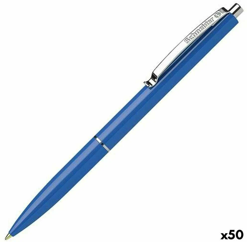 SCHNEIDER Ballpoint pen "K15", mėlynas, 0,5mm, squeeze mechanism, 50pcs