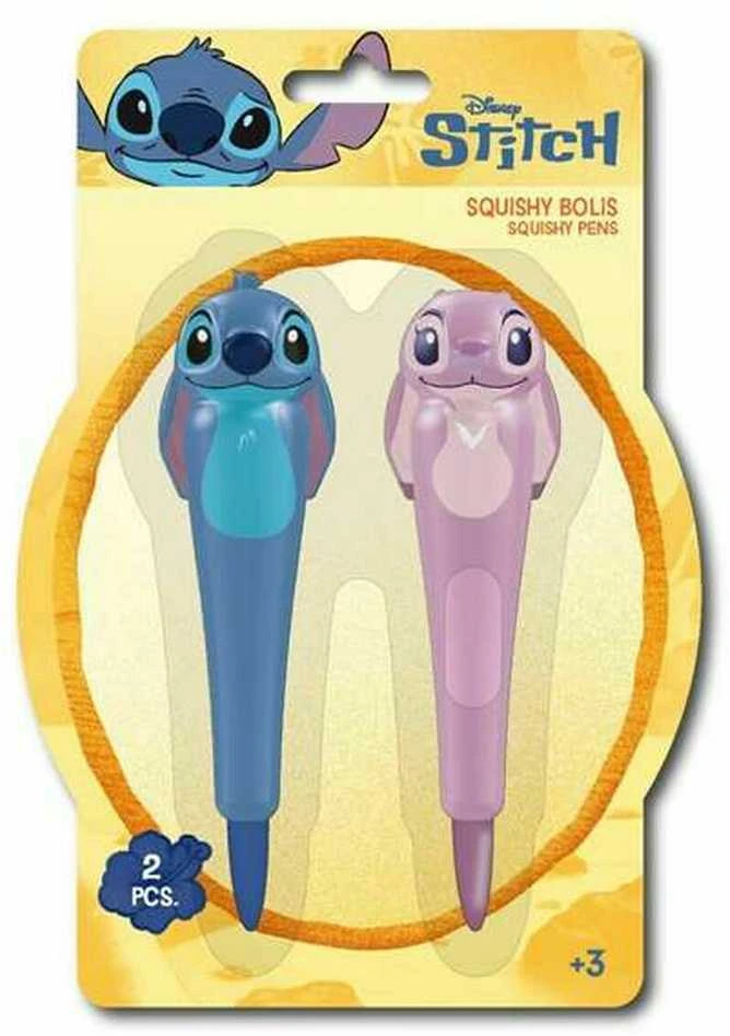 Stitch ir Angel minkšti rašikliai 2 vnt komplektas