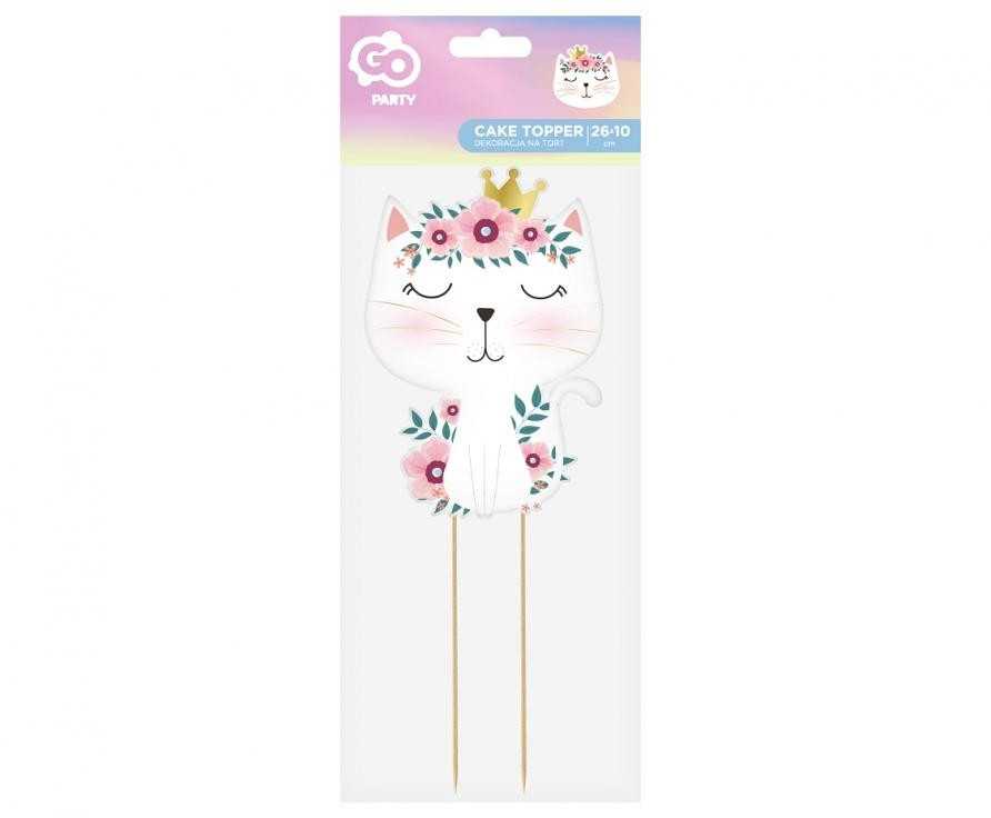 Katė Mieguista torto dekoracija 26 cm