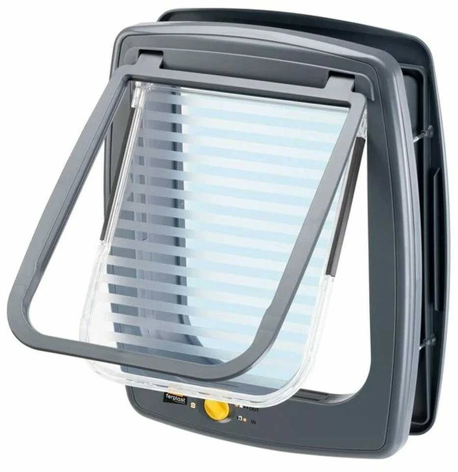 FERPLAST Swing 11 pilkas - šunų ir kačių durys - 31 x 9,6 x 38,4 cm