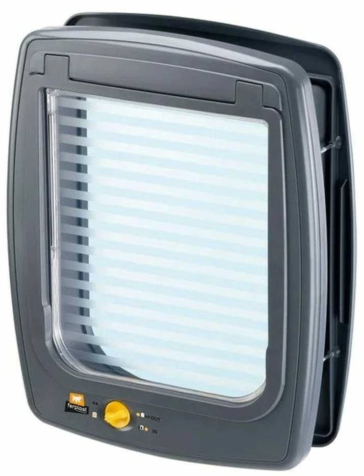 FERPLAST Swing 11 pilkas - šunų ir kačių durys - 31 x 9,6 x 38,4 cm