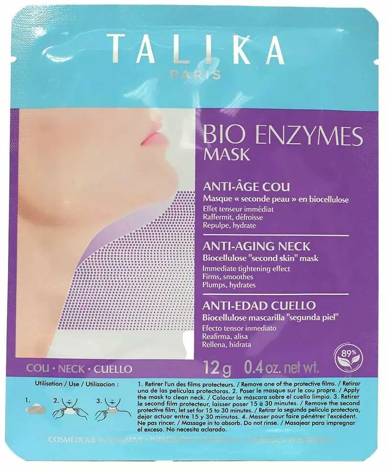 "Talika Bio Enzyme" kaukė kaklui nuo pirmųjų senėjimo požymių 12g