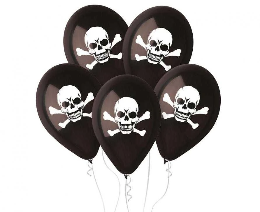 GoDan Premium balionai "Skull" (5vnt)