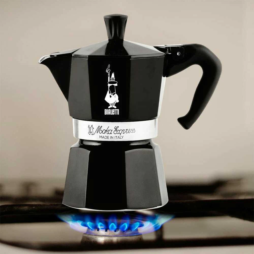 Moka kavinukas Bialetti Moka Express Juodas 3 cups