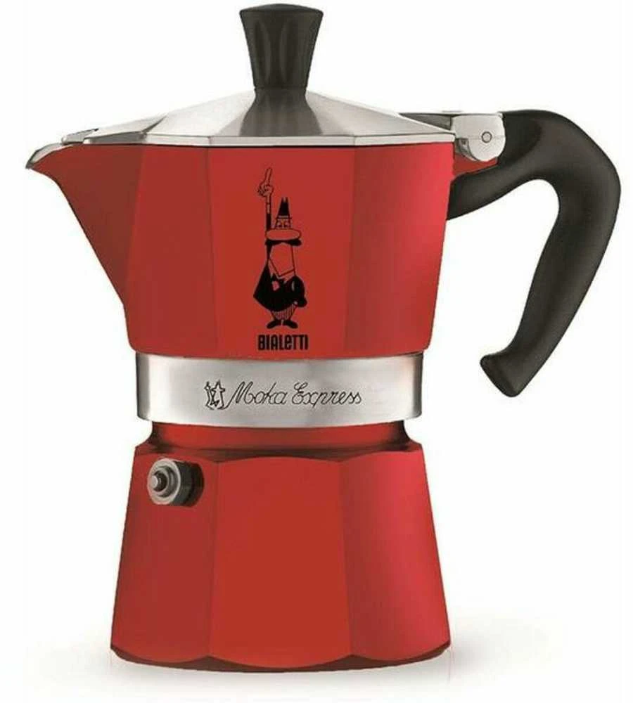 Bialetti Moka Express Moka kavinukas Raudona