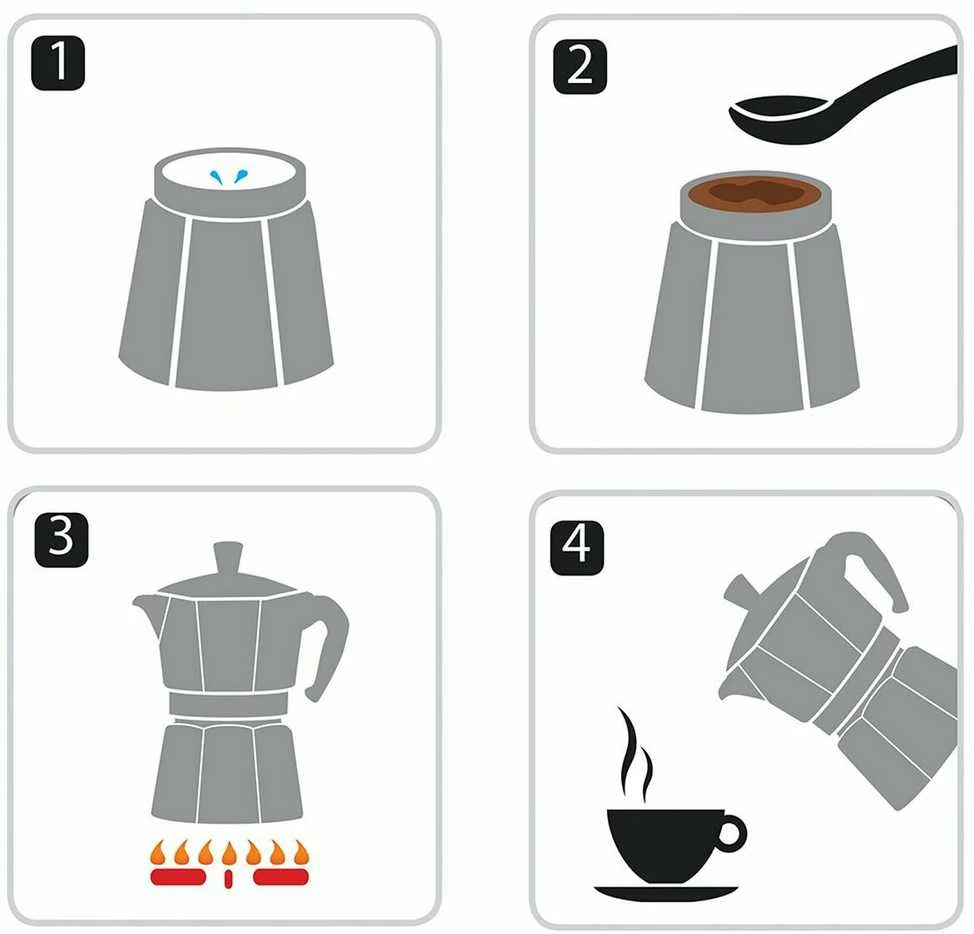 Kavos Aparatas - Bialetti Moka Express 0.2L Aliuminis Juodas