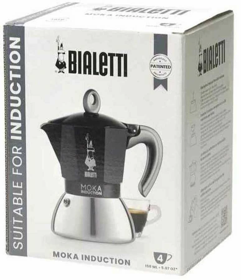 Moka kavinukas Bialetti Moka Induction Juodas 4 cups