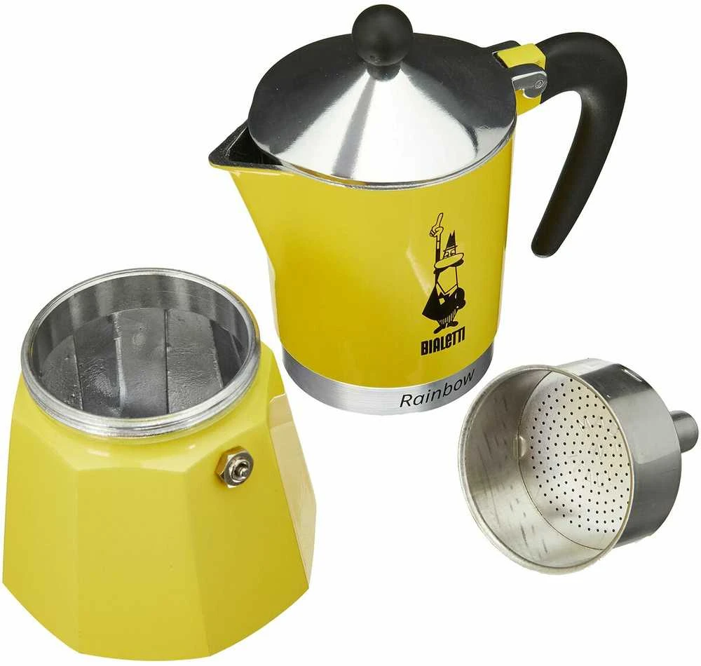 Kavos Aparatas - Bialetti Rainbow 6TZ 300 ml Geltonas