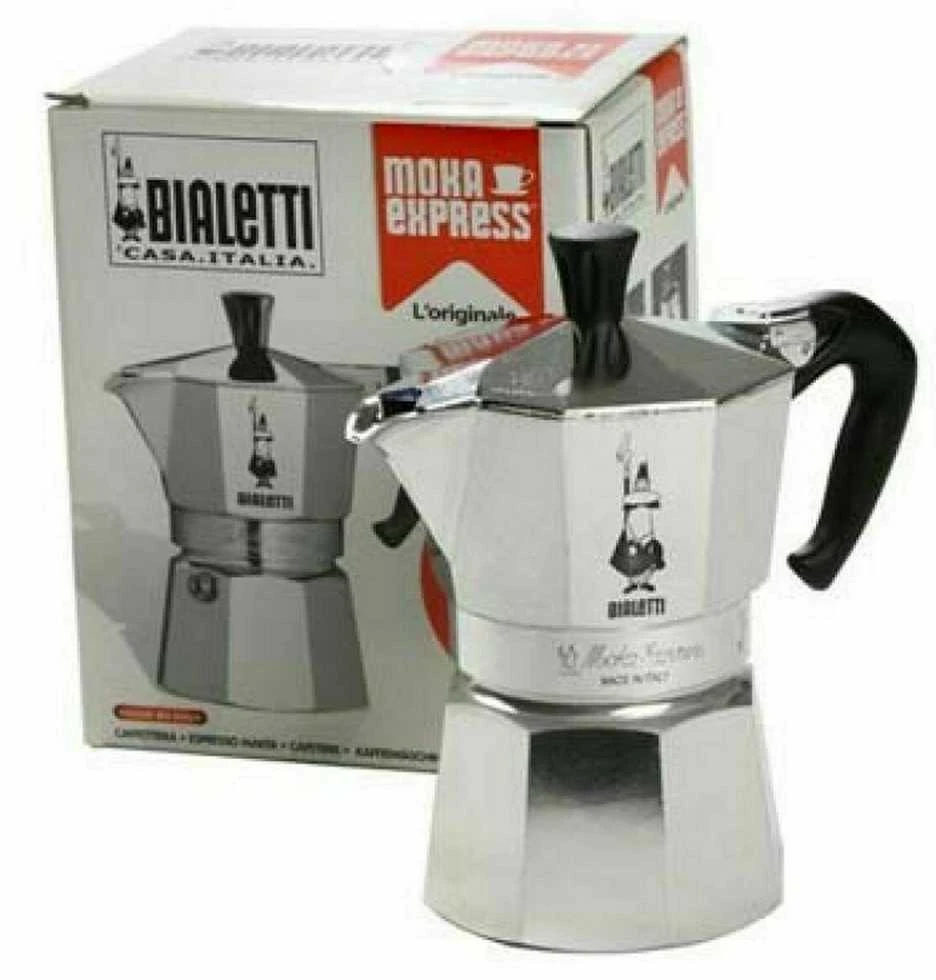 Bialetti Moka Express Moka kavinukas 0.775 L Aliuminio, Juodas