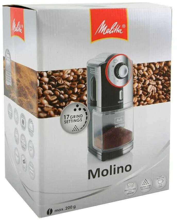 Kavamalė Melitta Molino 1019, juoda/raudona