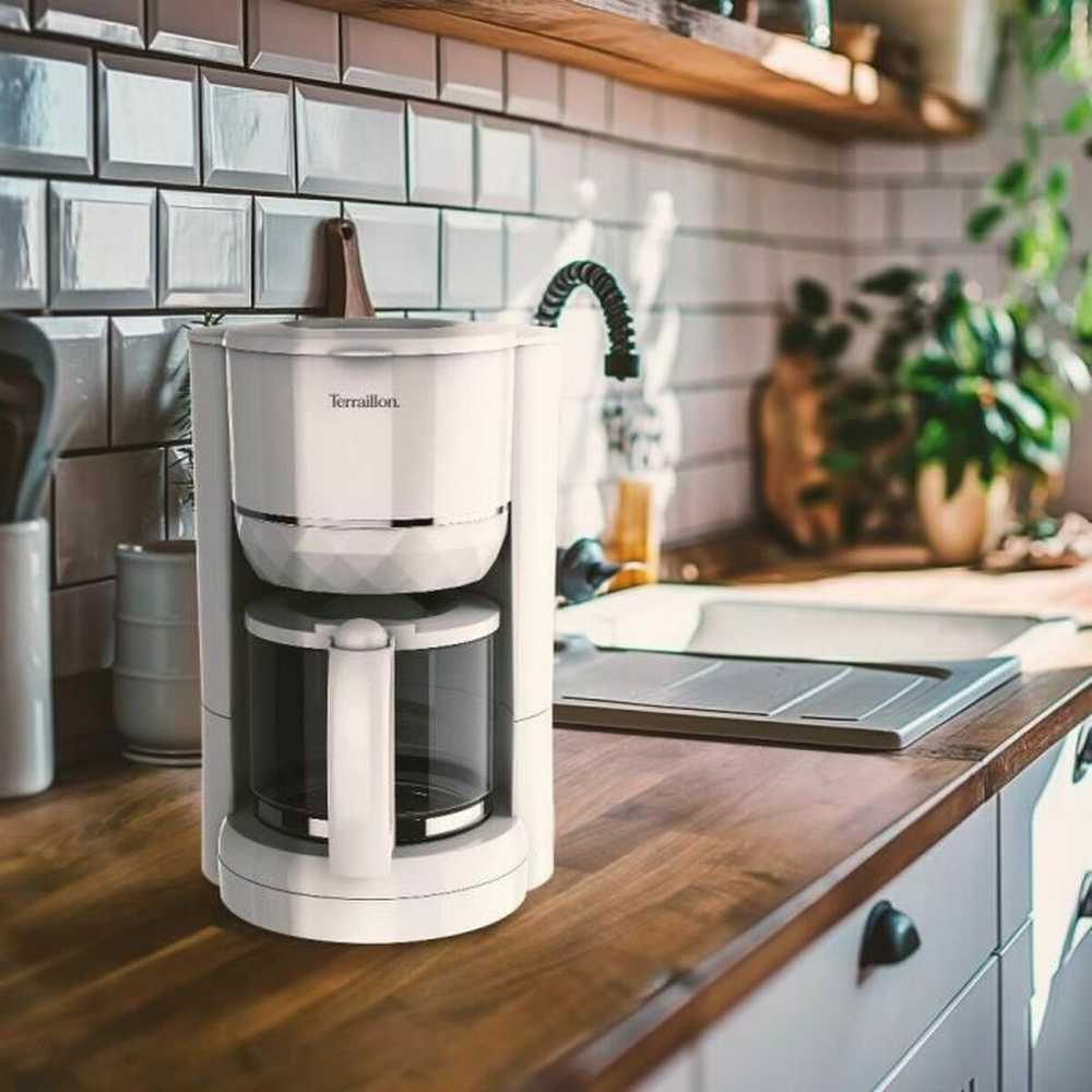 Terraillon kavos virimo aparatas Diamond 1,25 l 980 W, lašėjimo sustabdymo funkcija, baltas