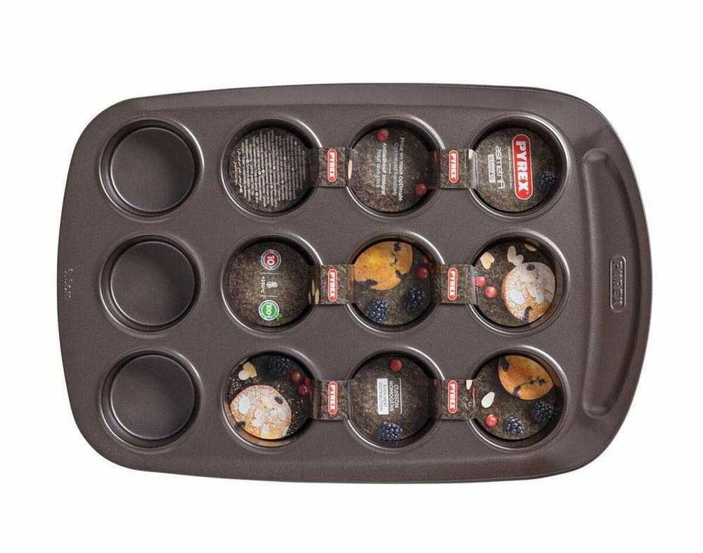 Forma na 12 muffinek Asimetria 25,5 x 38 cm PYREX