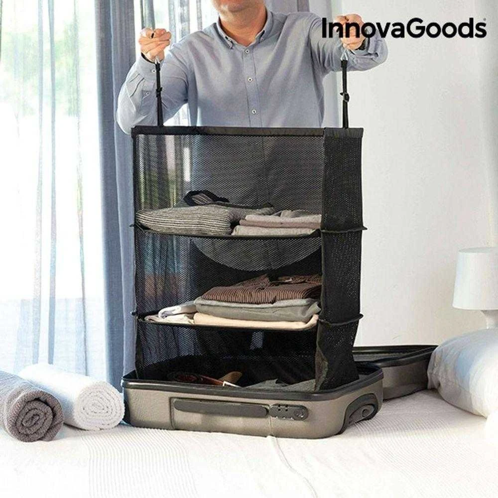 Kelioninis Sulankstomas, nešiojamas, lentynos prietaisas bagažui organizuoti Sleekbag InnovaGoods