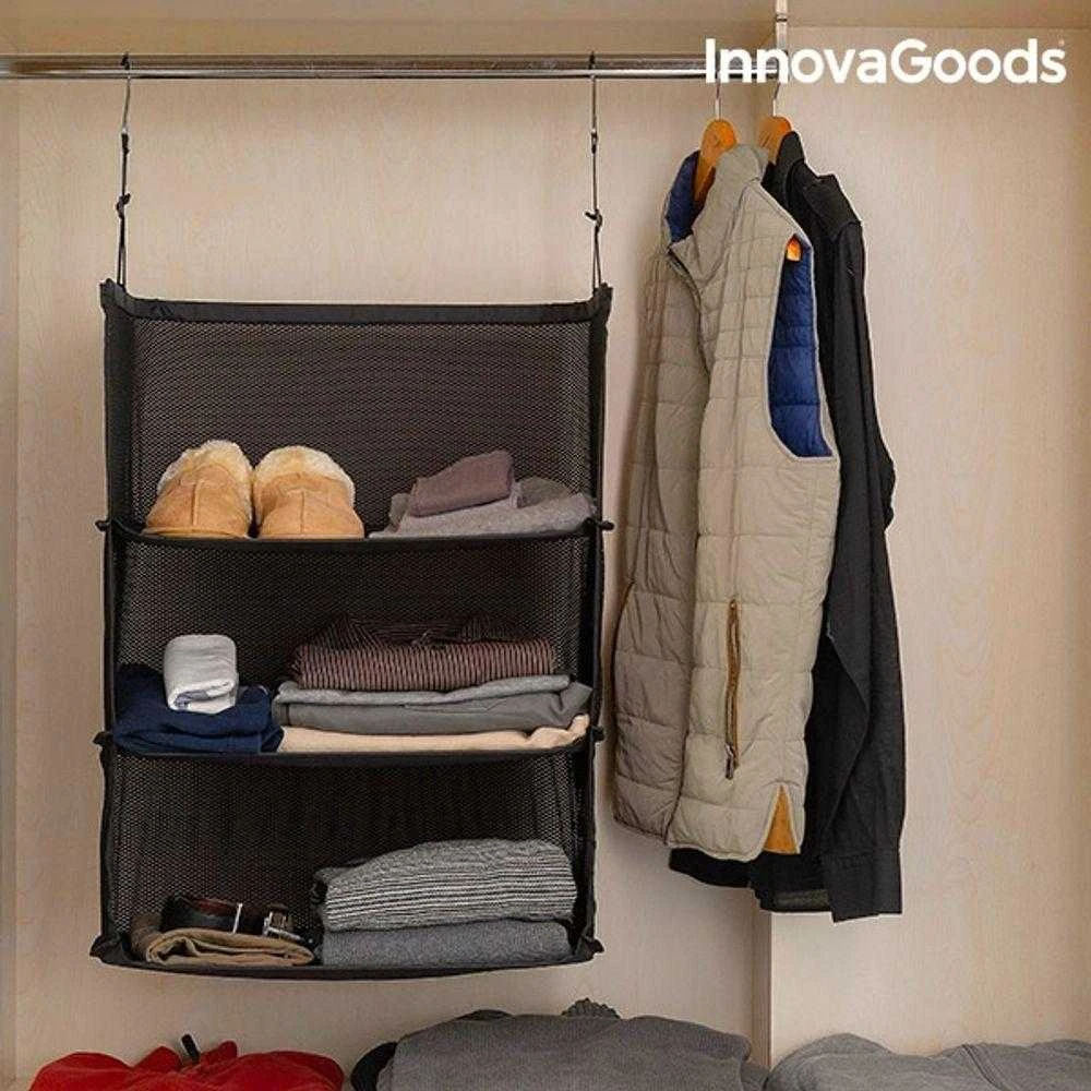 Kelioninis Sulankstomas, nešiojamas, lentynos prietaisas bagažui organizuoti Sleekbag InnovaGoods
