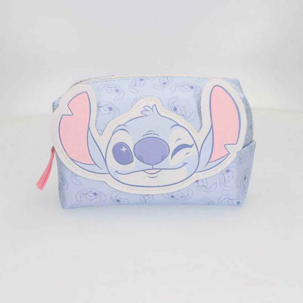 Kelionių reikmenų dėžutė Stitch Mėlyna 100 % Poliuretanas 17 x 10 x 7 cm