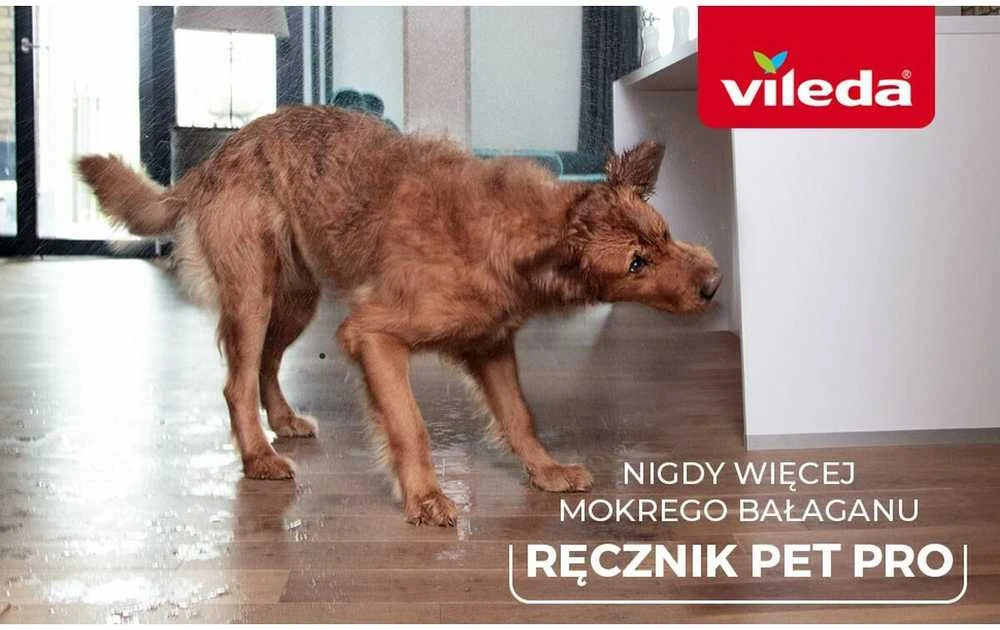 Mikropluošto rankšluostis gyvūnams VILEDA PET PRO, M dydis