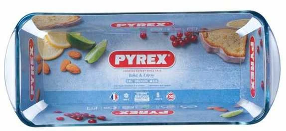 Stiklinis kepimo indas su rankenomis PYREX Bake&Enjoy 1.5L/28x12x7.5cm kepalo formos