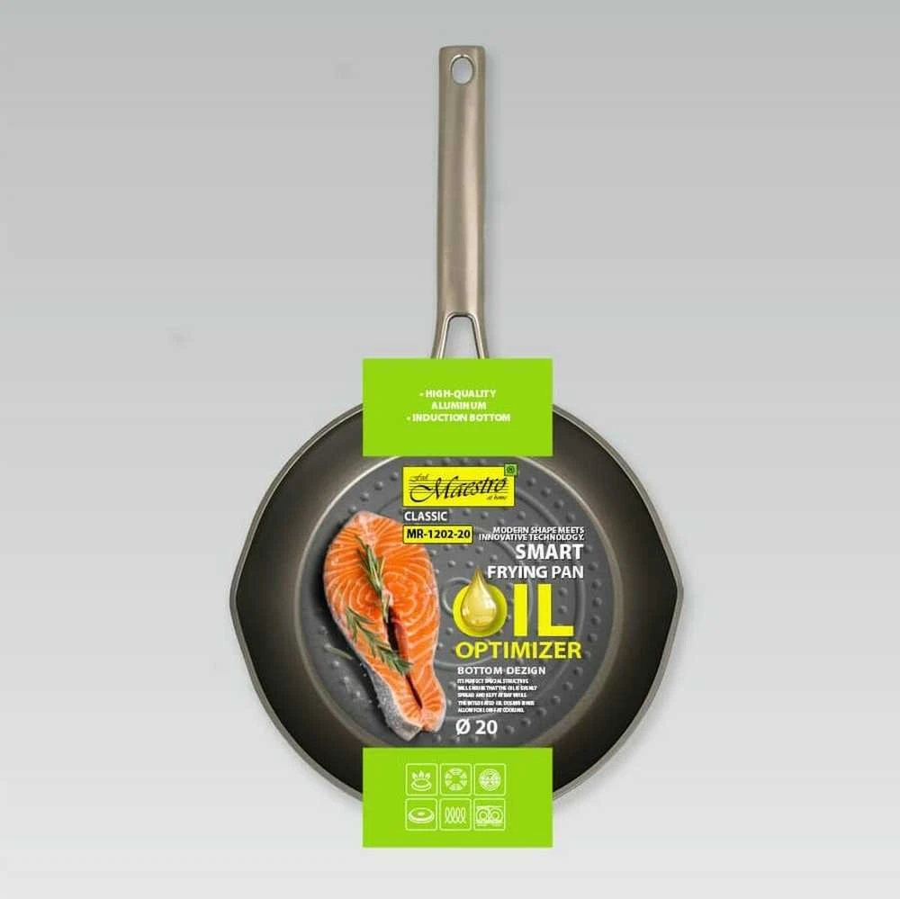 Smart frying pan MAESTRO MR-1202 (MR-1202-20) 20 cm Juodas, Pilkas