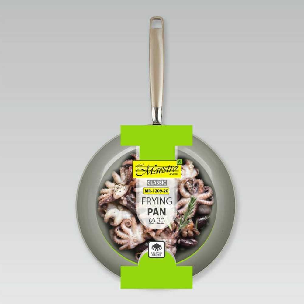 Frying pan MAESTRO MR-1209 (MR-1209-20) 20 cm Pilkas
