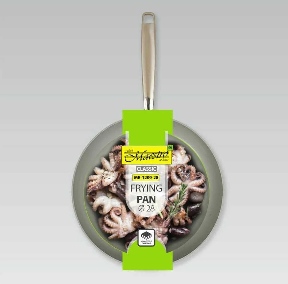 Frying pan MAESTRO MR-1209 (MR-1209-28) 28 cm Pilkas