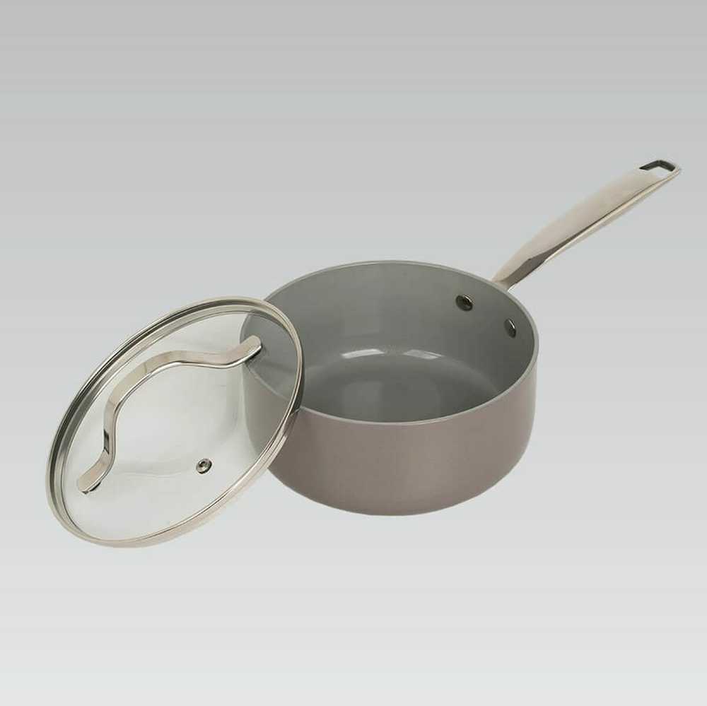 Puodas su dangčiu MAESTRO MR-4009 (MR-4009-18S) 18 cm 1,9 l Pilkas