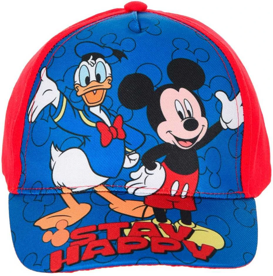 Kepurė Disney Mickey Stay Happy vaikiška beisbolo kepuraitė 54 cm
